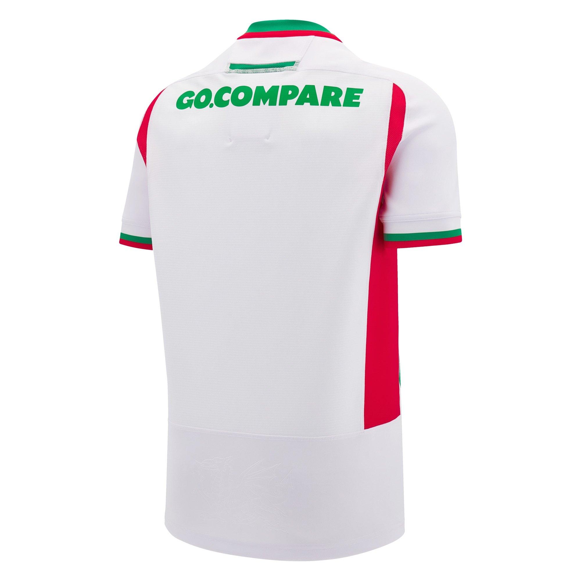 Macron Welsh Rugby Union Authentic Away Shirt 2024 Adults