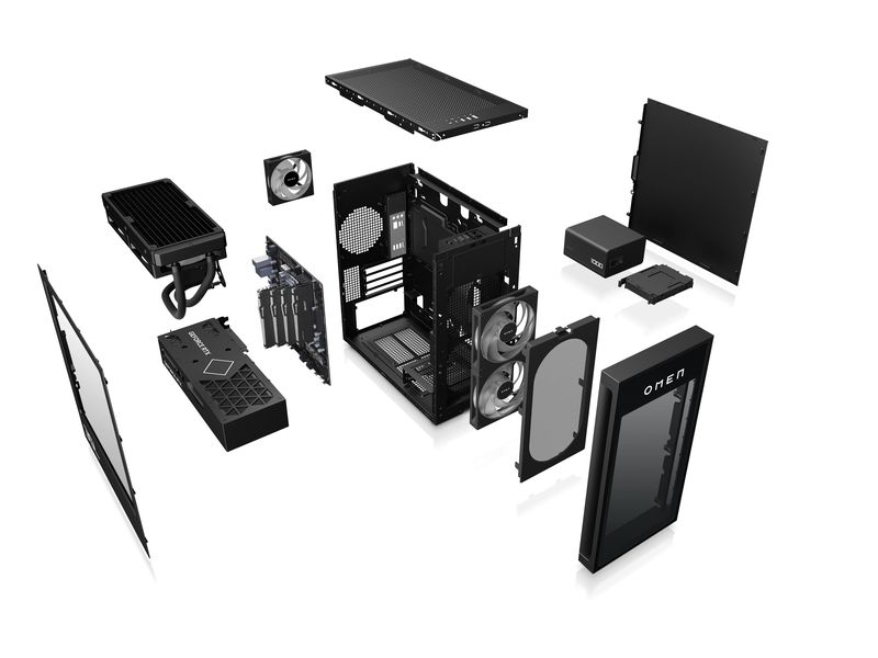 HP Gaming PC OMEN 35L GT16-0768nz Performanter Gaming-PC im puristischen Design mit leistungsstarkem Intel-Prozessor und RTX 5080 Grafikkarte