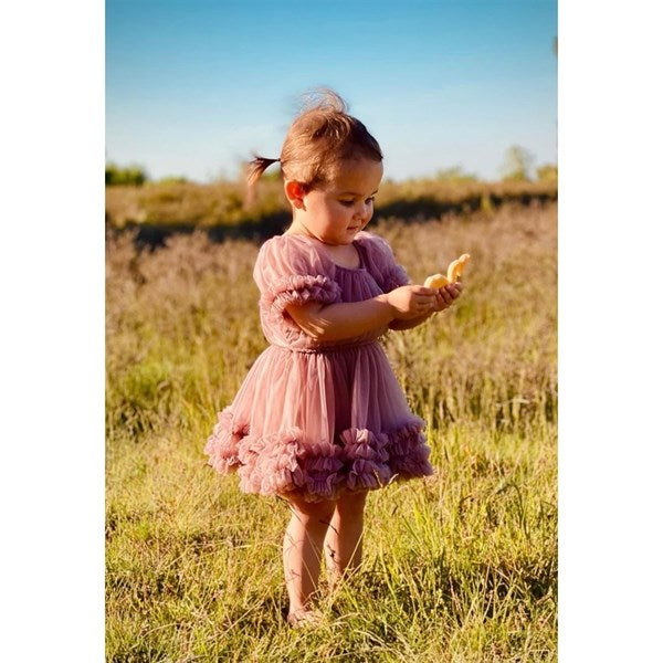 Dolly by Le Petit Frilly Kjole Mauve - Dolly by Le Petit Tom