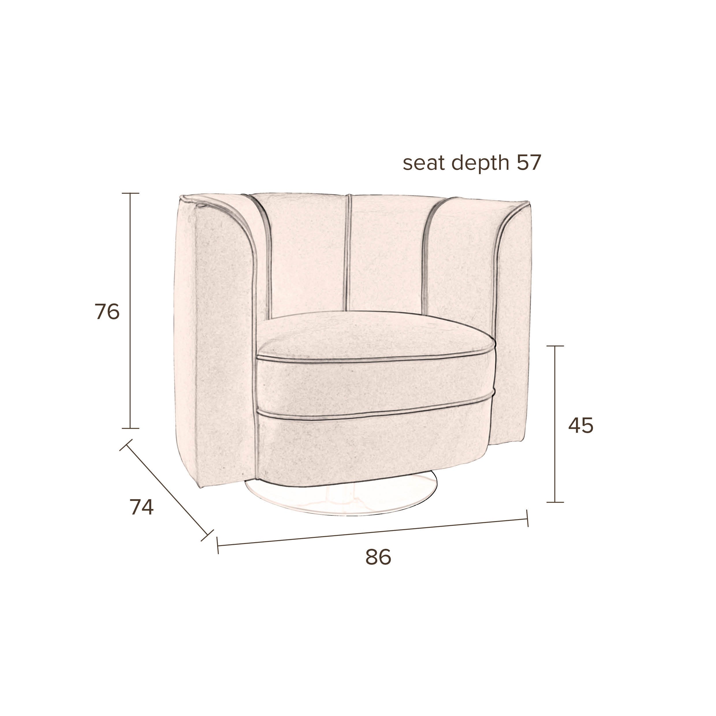 Dutchbone Flower Fauteuil