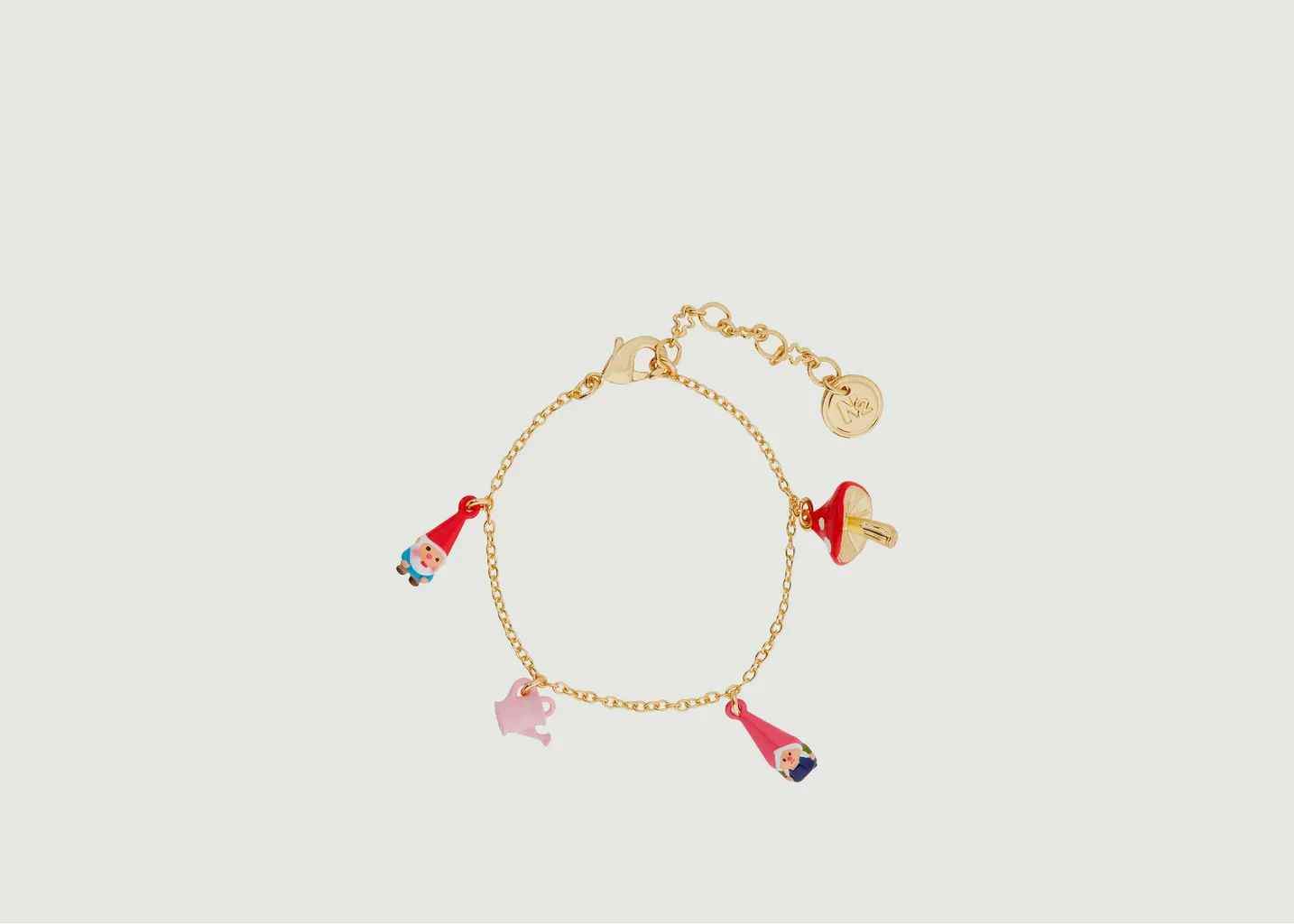 Bracelet charms nains de jardin Champimignon N2