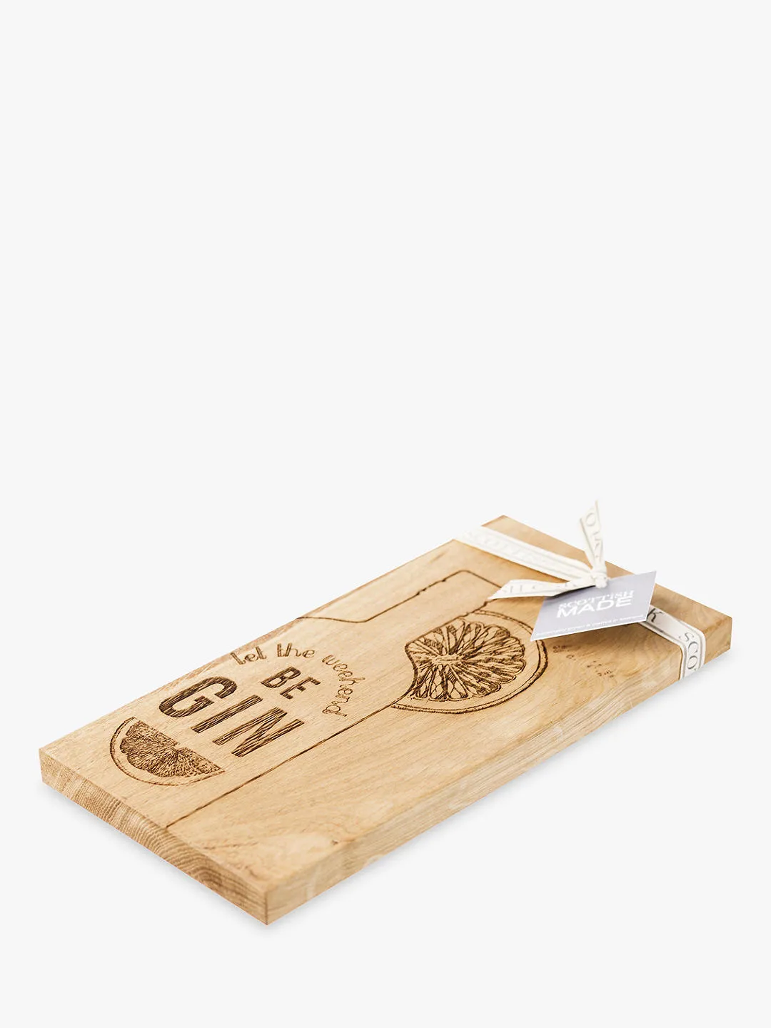 The Just Slate Company Let The Weekend Be Gin Skærebræt