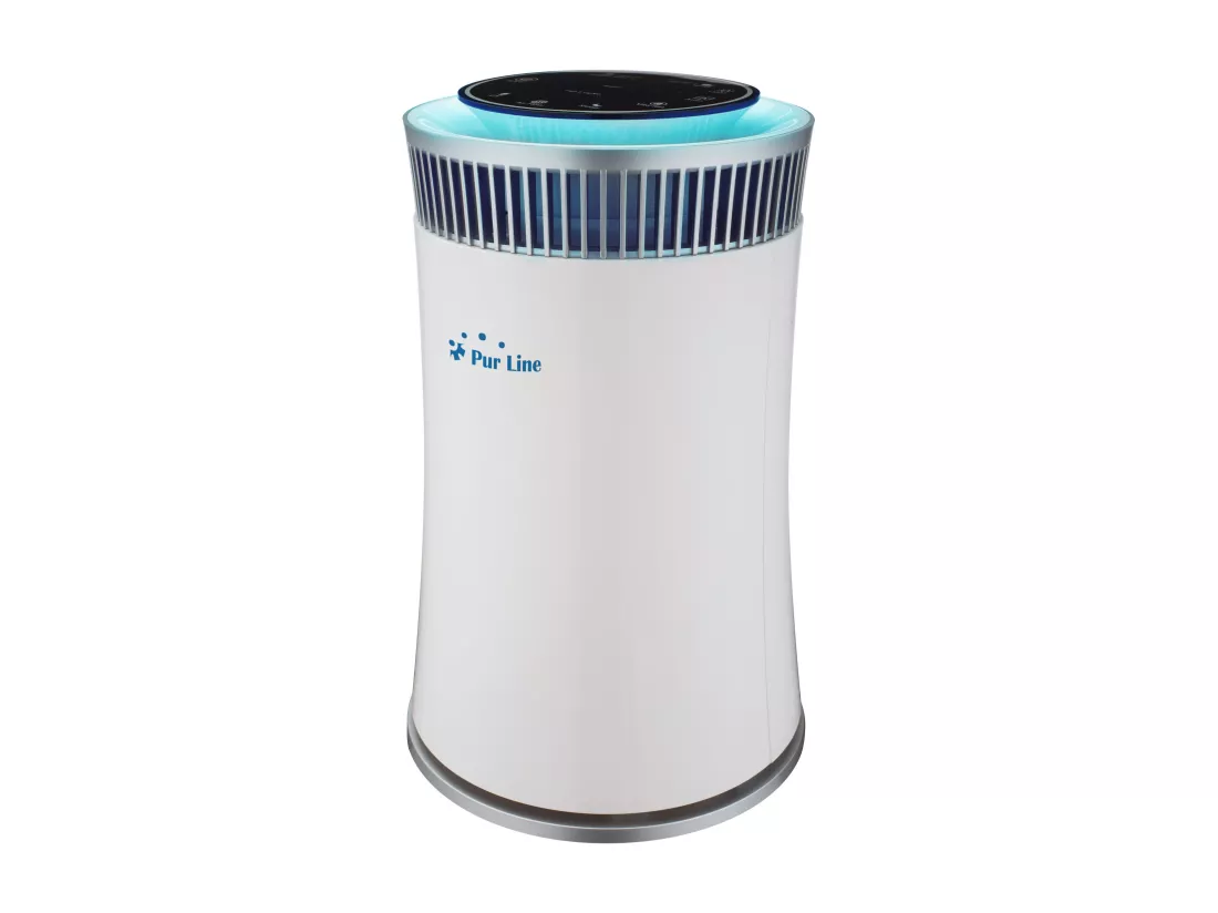 Purificateur d'air avec filtre HEPA, PM2, ioniseur, lampe UV, 5 vitesses et mode AUTO pour des 20m2