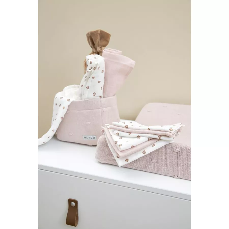 Meyco Musselin Spucktücher 3er Pack Mini Panther Soft Pink