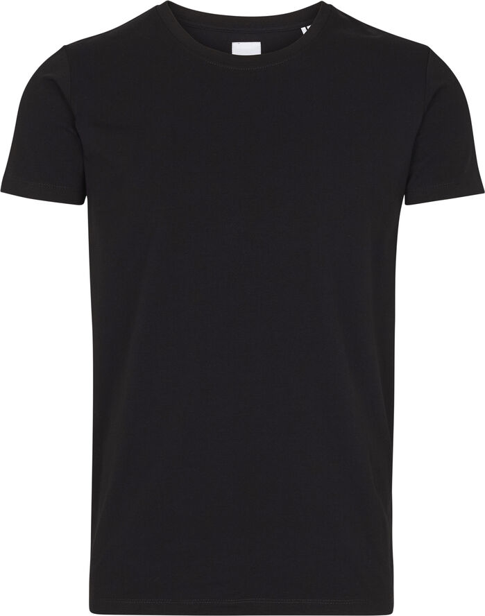Lindbergh Rundhalset stretchy t-shirt Sort