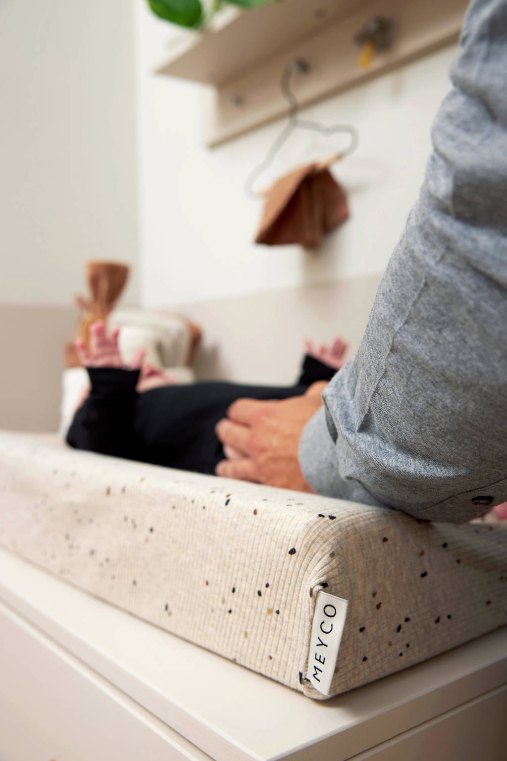 Rib Mini Spot aankleedkussenhoes sand melange