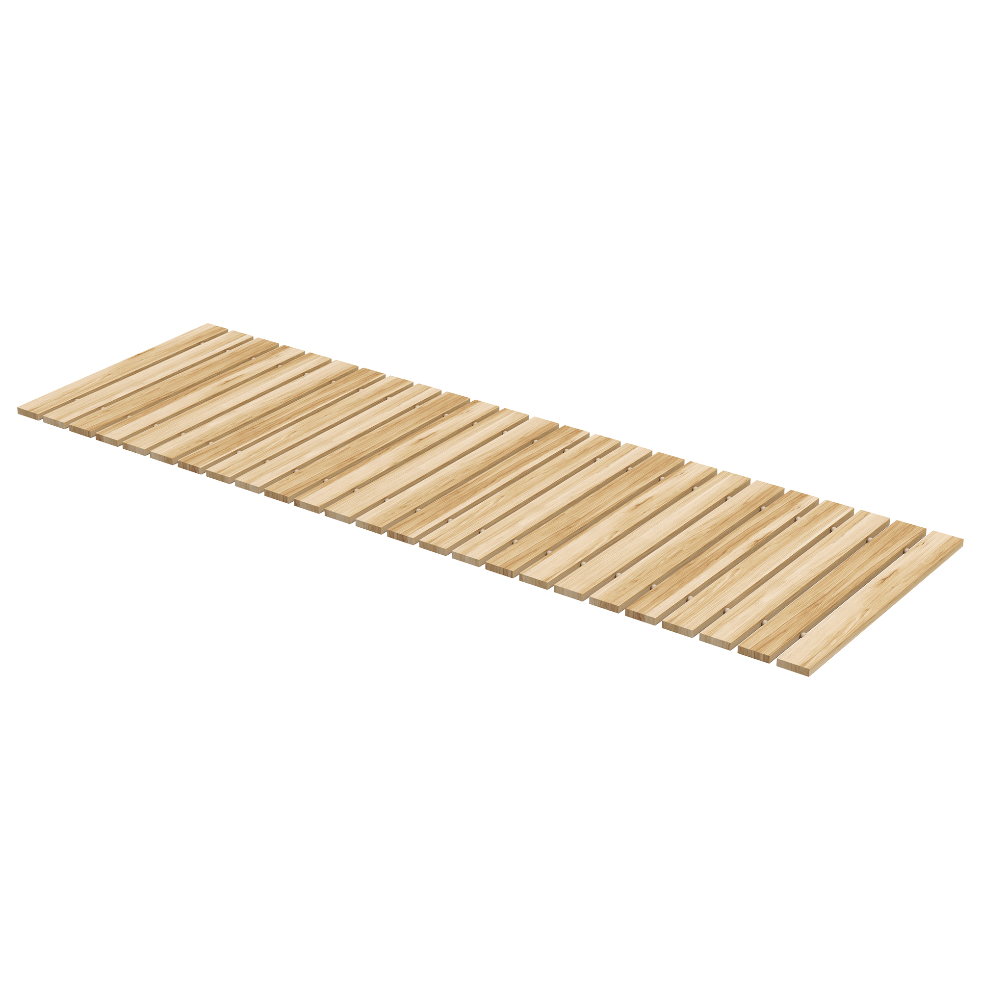 Caminho de madeira Outsunny para jardim, 120x38 cm, reto e enrolável, resistente às intempéries, decorativo, ideal para praia, casamentos e festas. Cor natural.