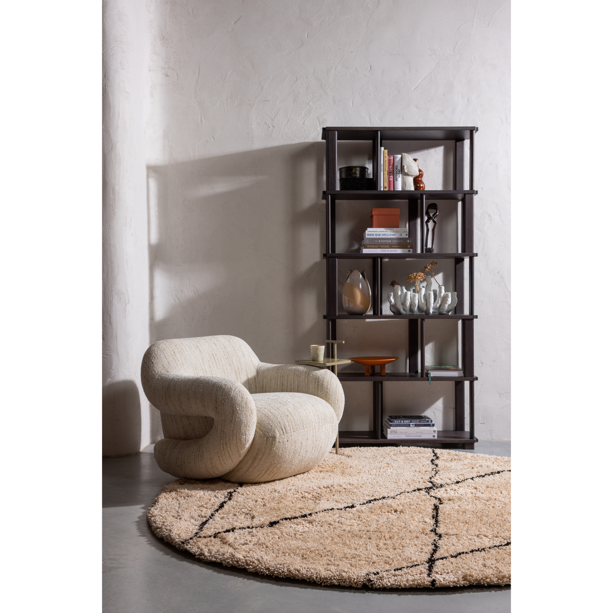 Folke Fauteuil - Chenille - Naturel Melange