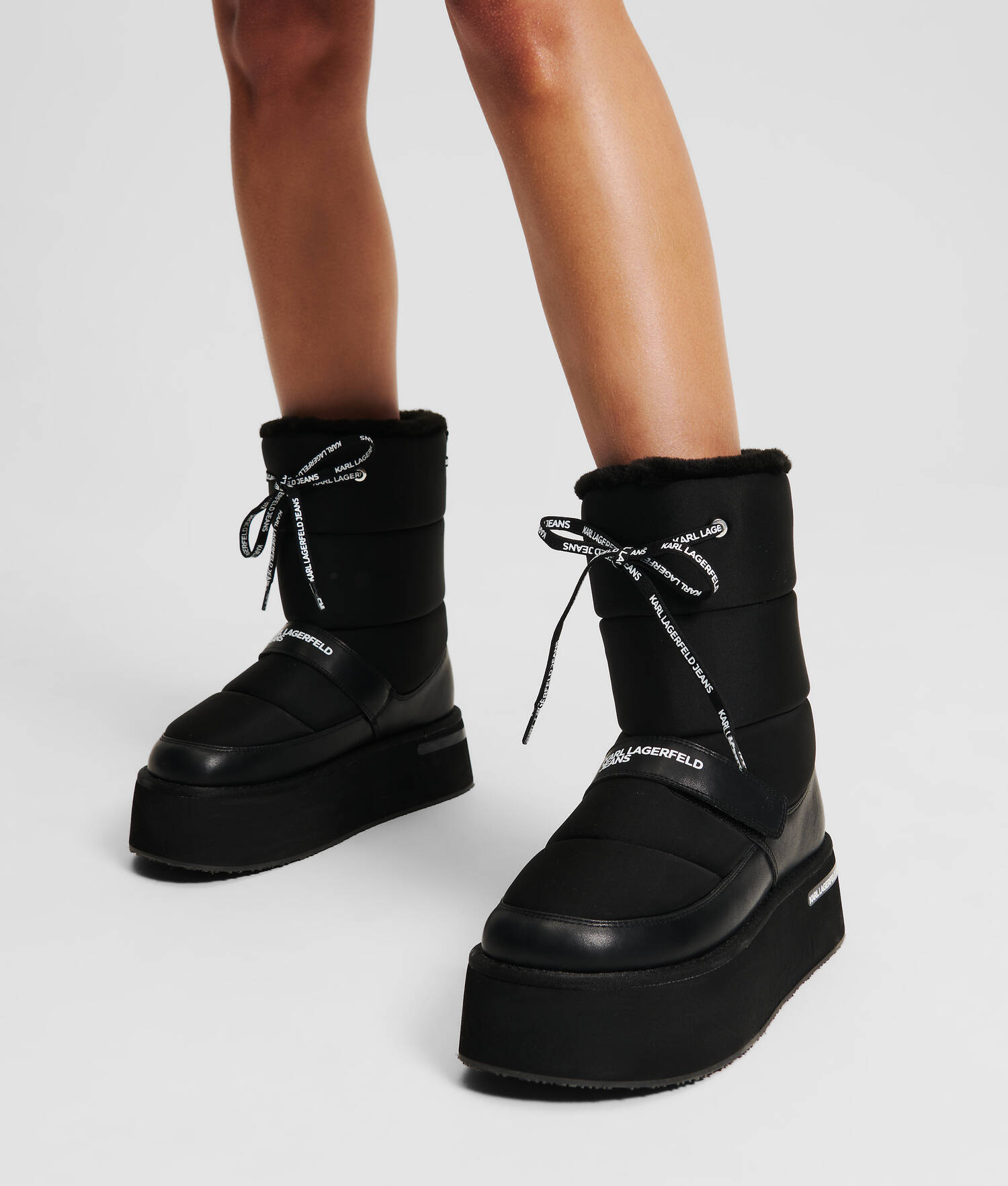 BOTTES À SEMELLE COMPENSÉE KLJ PUFFA