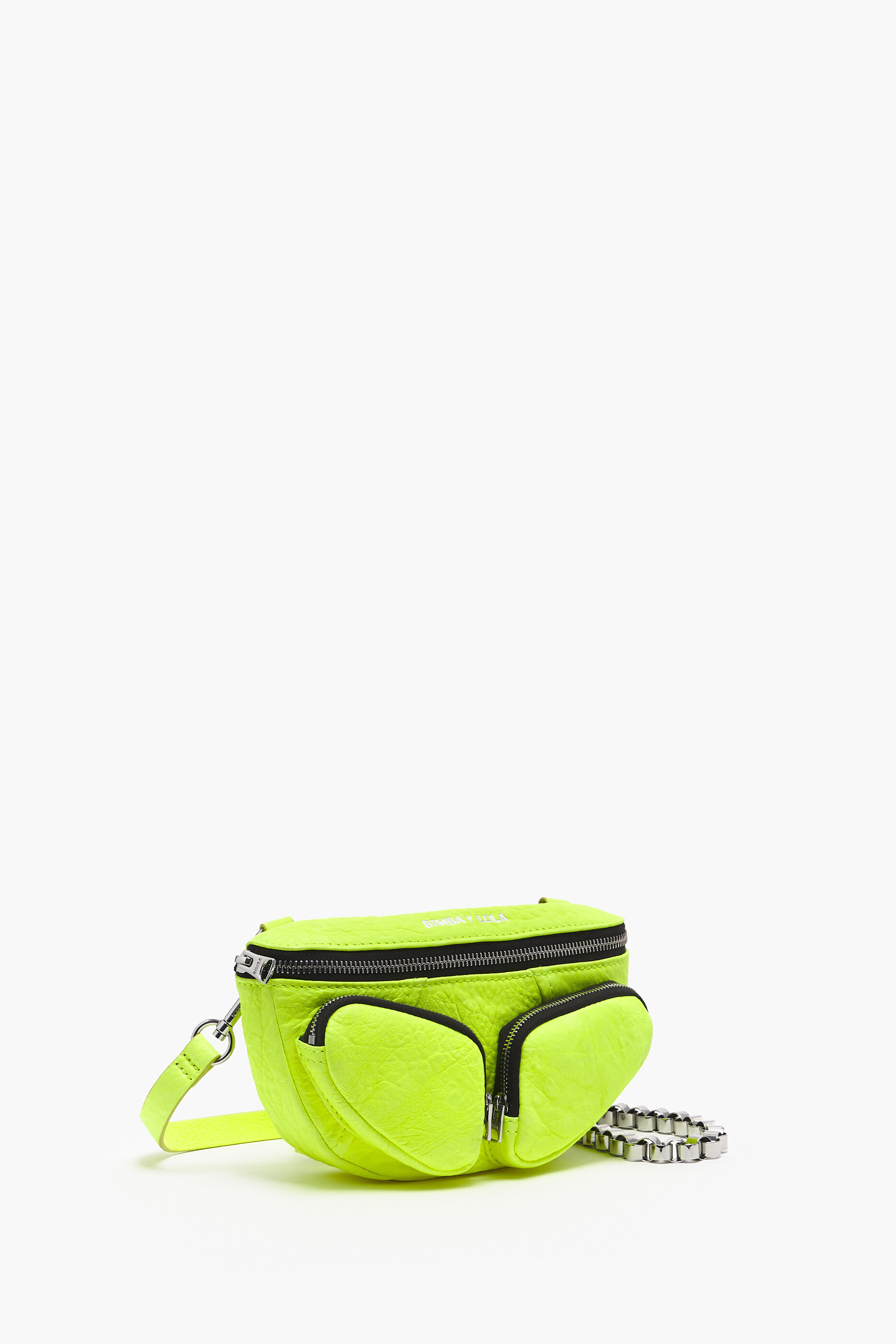 Pochete Pocket XS em couro amarelo
