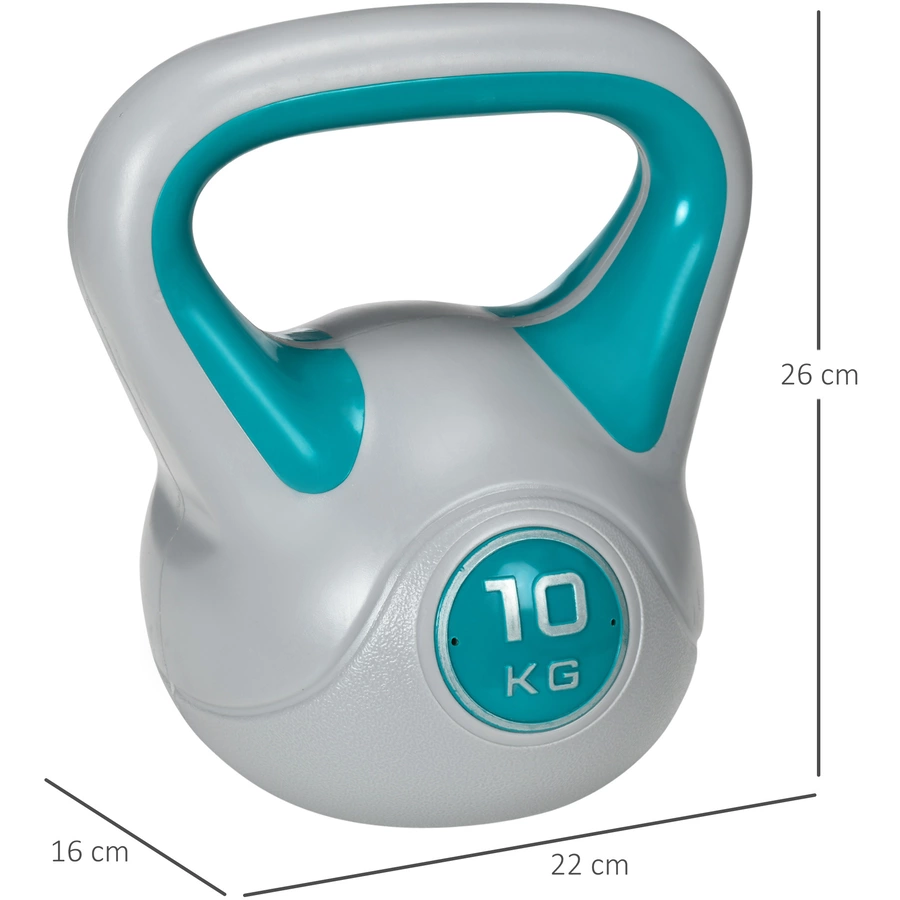SPORTNOW Kettlebell mit Griff blau