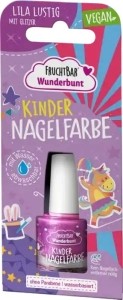 FRUCHTBAR Wunderbunt Kind Nagelfarbe lila lustig, 5 ml