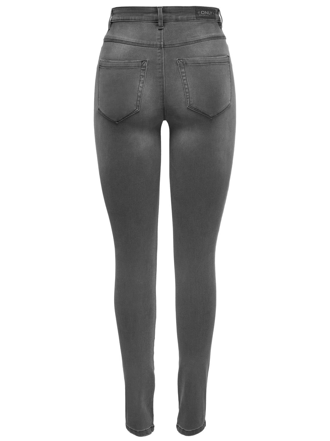 ONLROYAL Hohe Taille Skinny Fit Jeans Dark Grey Denim