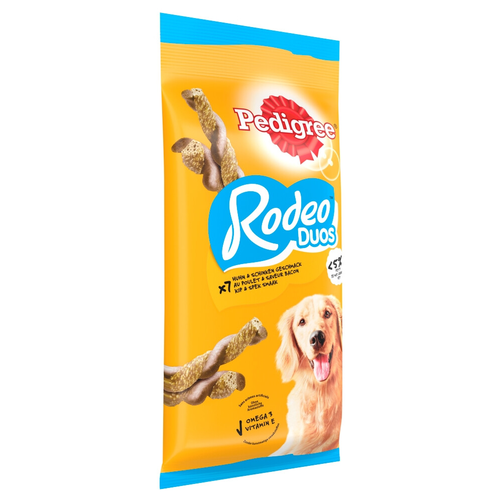 10x Pedigree Rodeo Kauwsticks Duo Hondensnacks Kip & Bacon123 gr