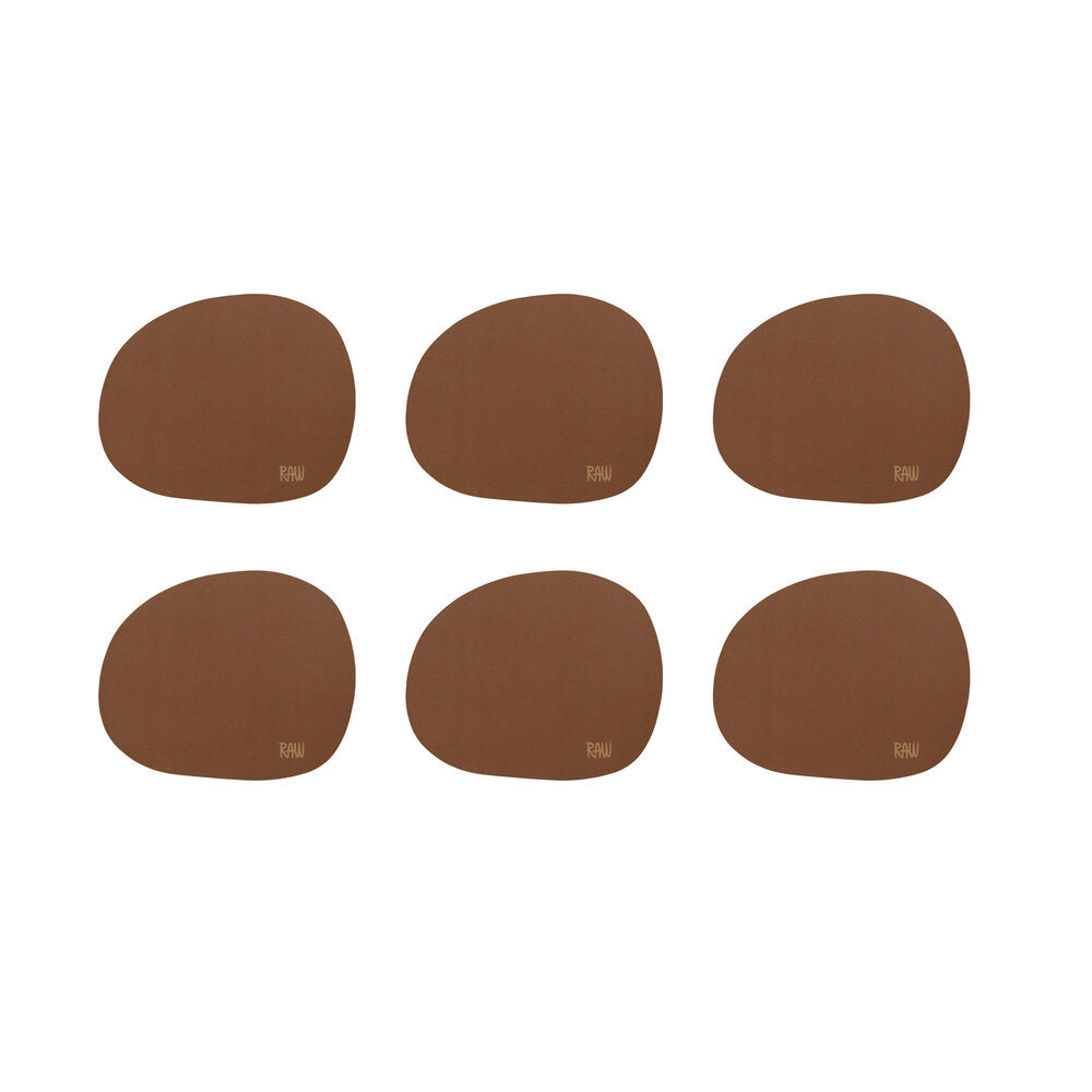 RAW  Silicone glasbrikker, 6 stk. - Mocca