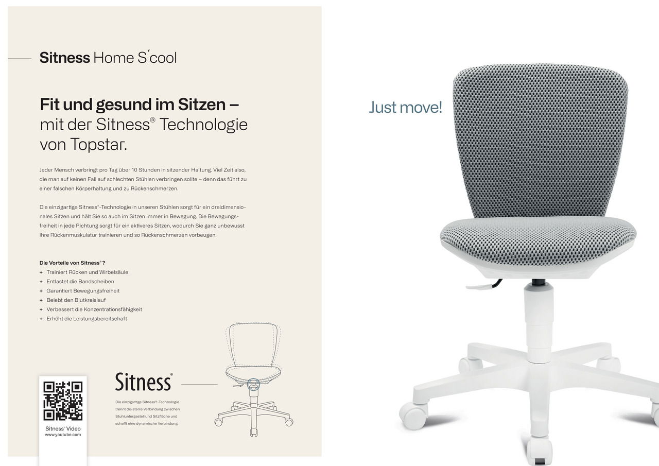 Topstar Kinder-und Jugenddrehstuhl SITNESS HOME SCOOL