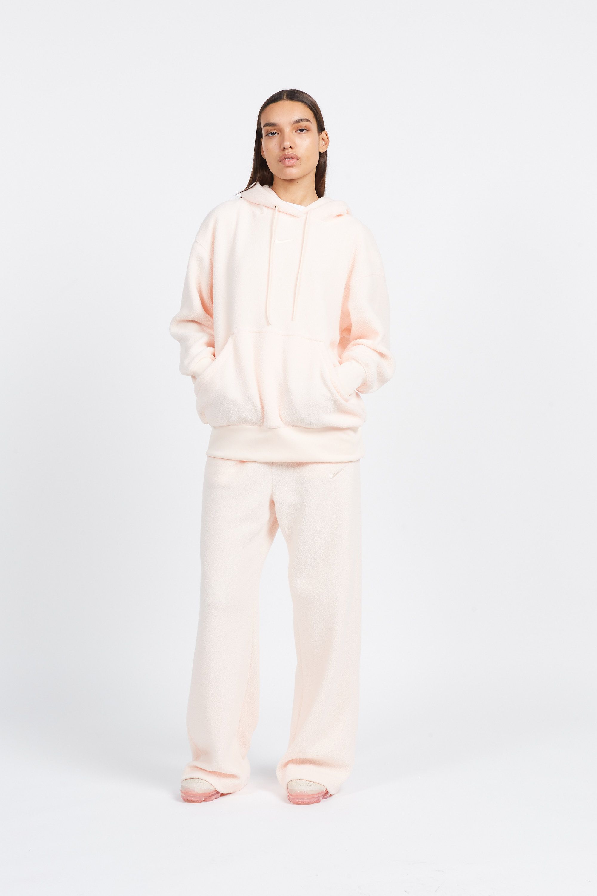 NIKE hoodie PLSH FZ HDY Beige