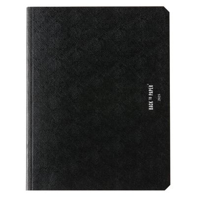 Agenda Semainier notes Back To Paper - 1 semaine sur 2 pages - 17 x 22 cm - noir - Brepols