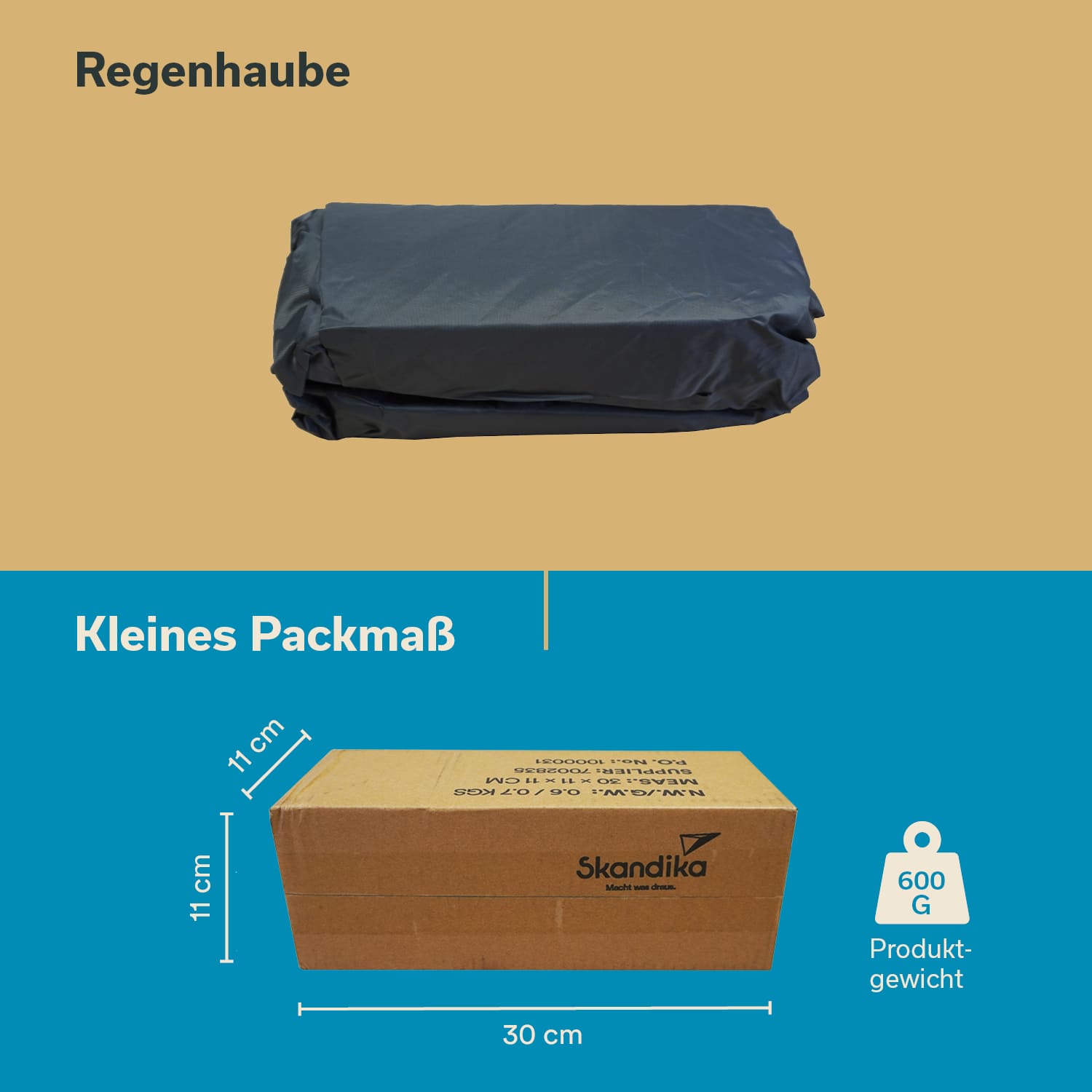 Skandika Haug tentbed regenkap