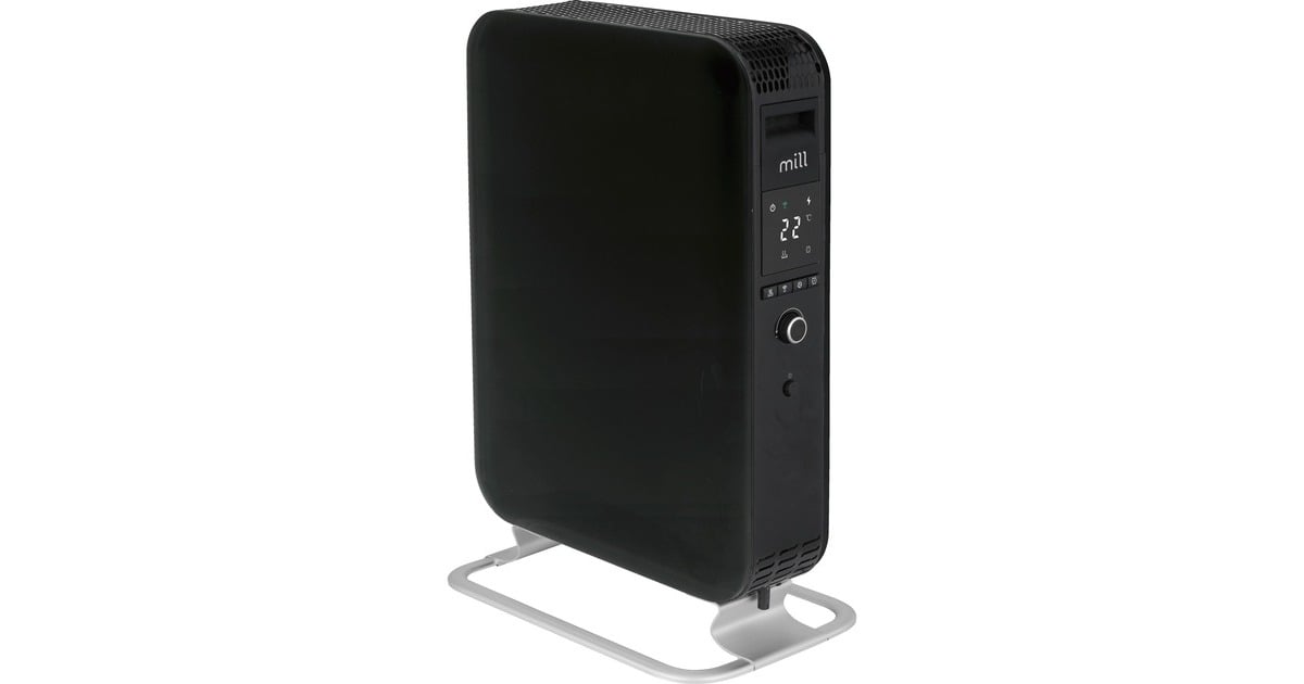 MillGentle Air WiFi Olieradiator OIL2000WIFI3 BLACK  (Wit/zwart, 2000W)