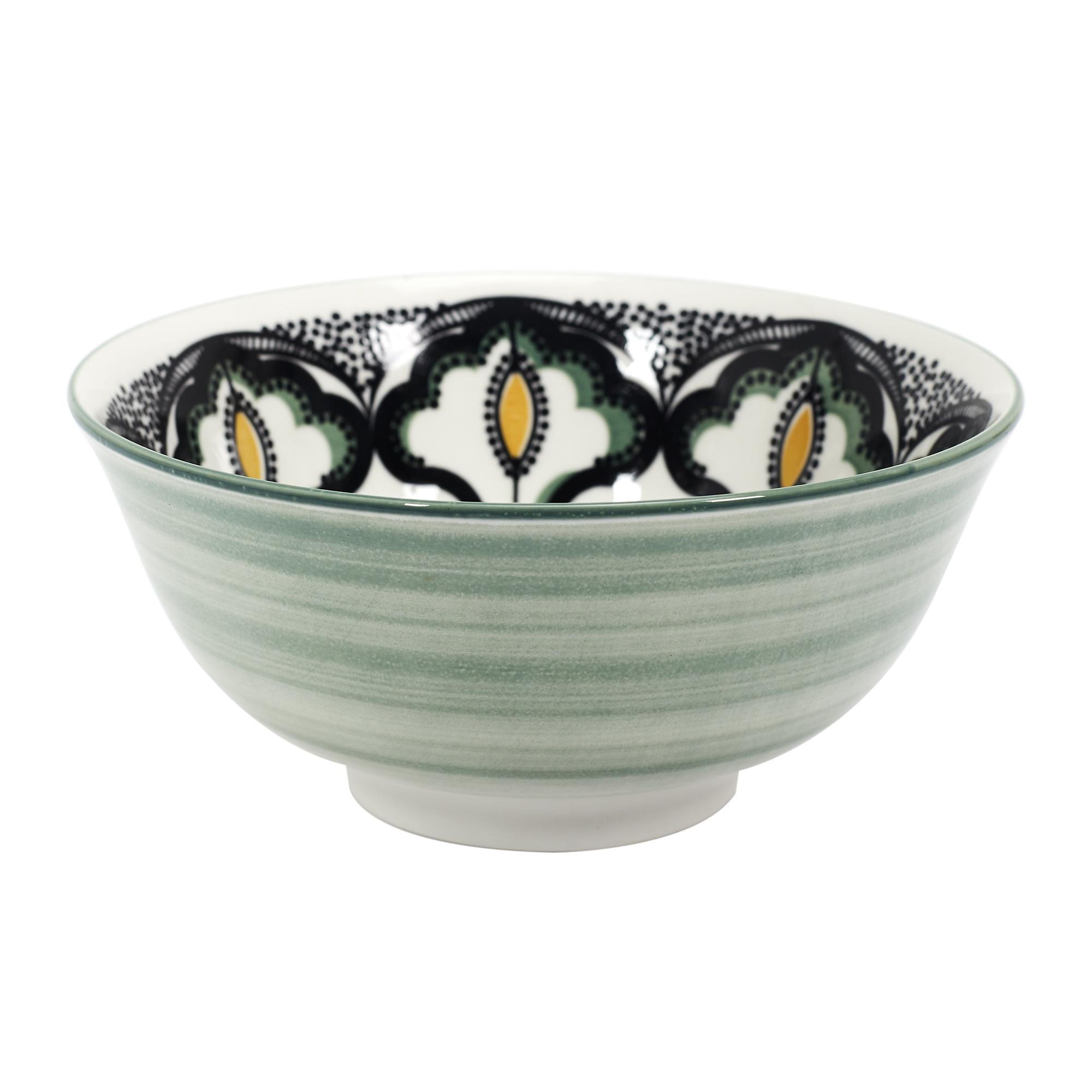 BOL MANDALA VERT D.15CM