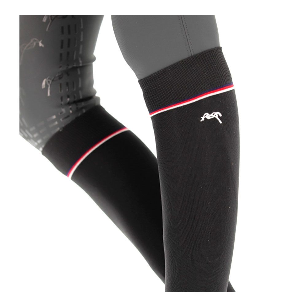 Pénélope LUXE - Chaussettes Femme noir/rayé bleu/blanc/rouge