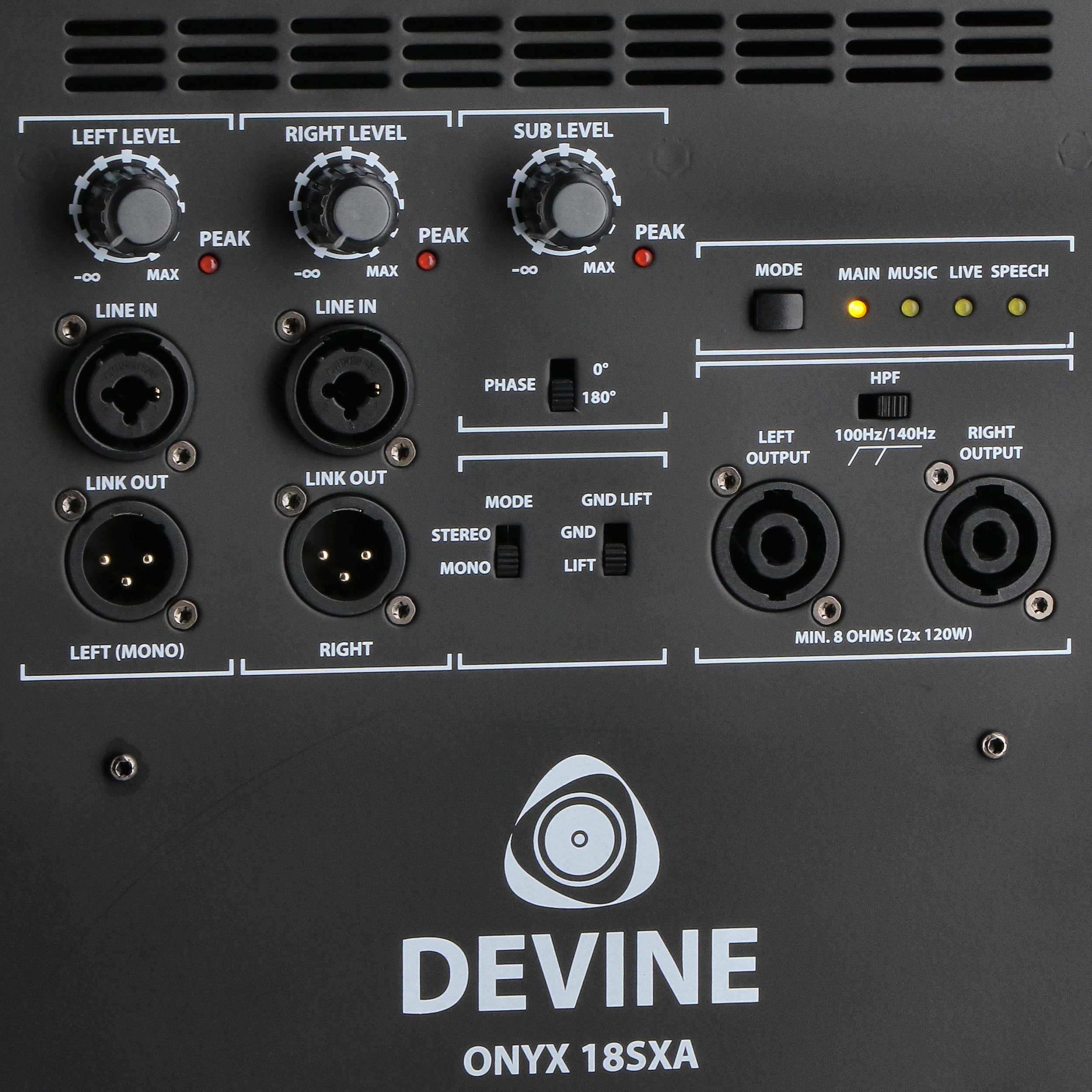 Devine Onyx 18SXA actieve subwoofer