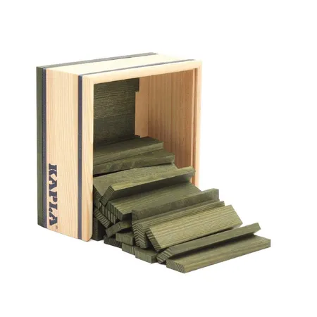 KAPLA® Holzplättchen 40-teilig in Box Grün