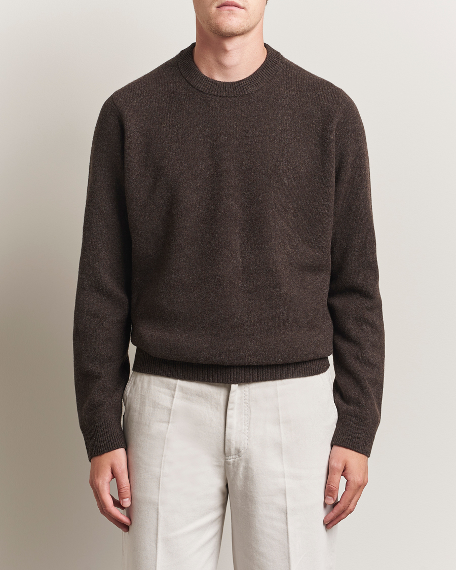 Samsøe Samsøe Isak Knitted Crew Neck Turkish Coffee