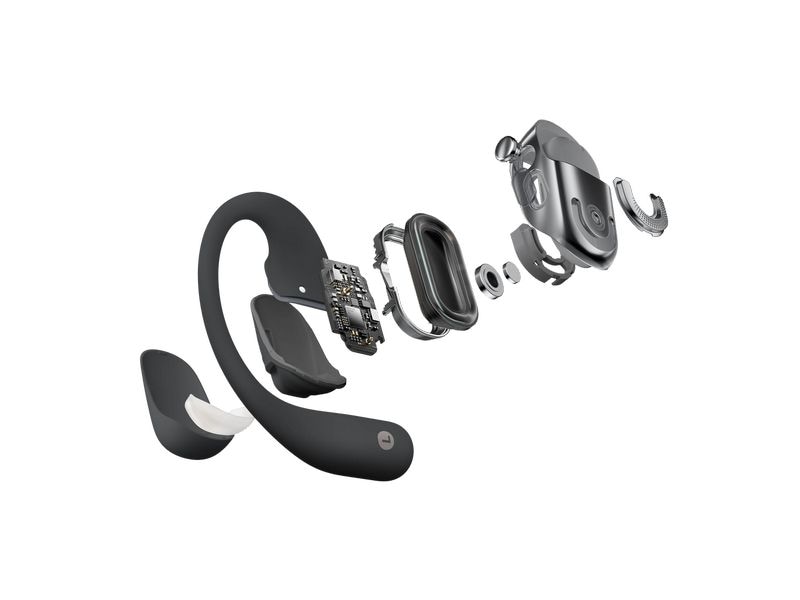 Shokz Wireless In-Ear-Kopfhörer OpenFit 2 Schwarz Kabellose Open-Ear-Kopfhörer