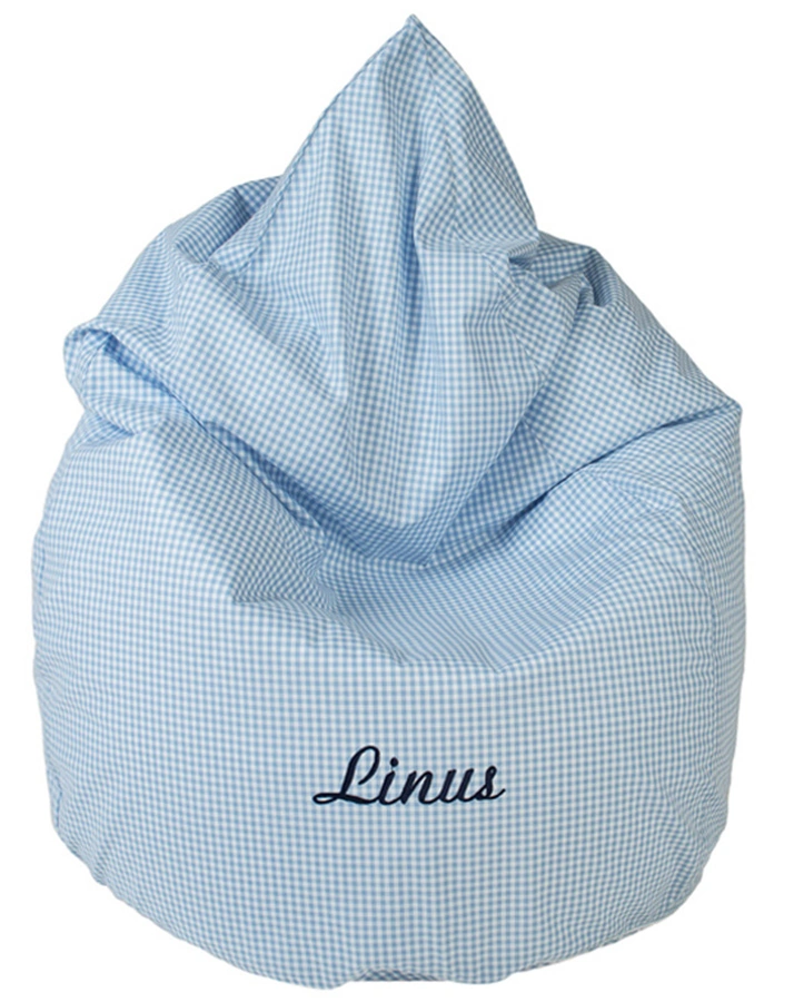 Personalisierter Junior-Sitzsack UNI hellblau (Farbe: hellblau)