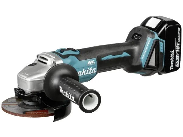 Makita DGA504RTJ - Vinkelkværn - ledningfri - 125 mm - 2 batterier - 18 V