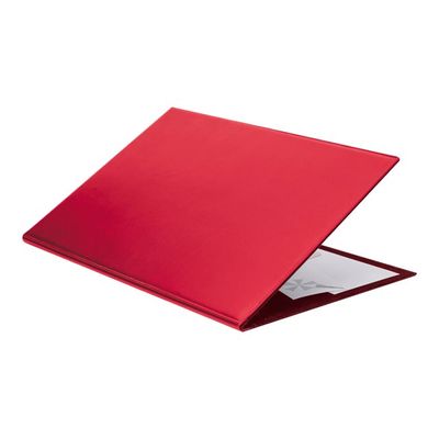 L'Agenda Moderne Satiny - Sous-main à rabat - 56 x 38 cm - rouge - Quo Vadis