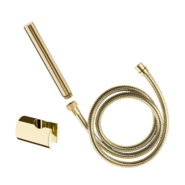 Sapho badset met staafhanddouche, houder en doucheslang goud
