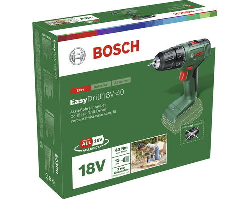 Bosch EasyDrill 18V-40 accuboormachine, zonder accu en lader