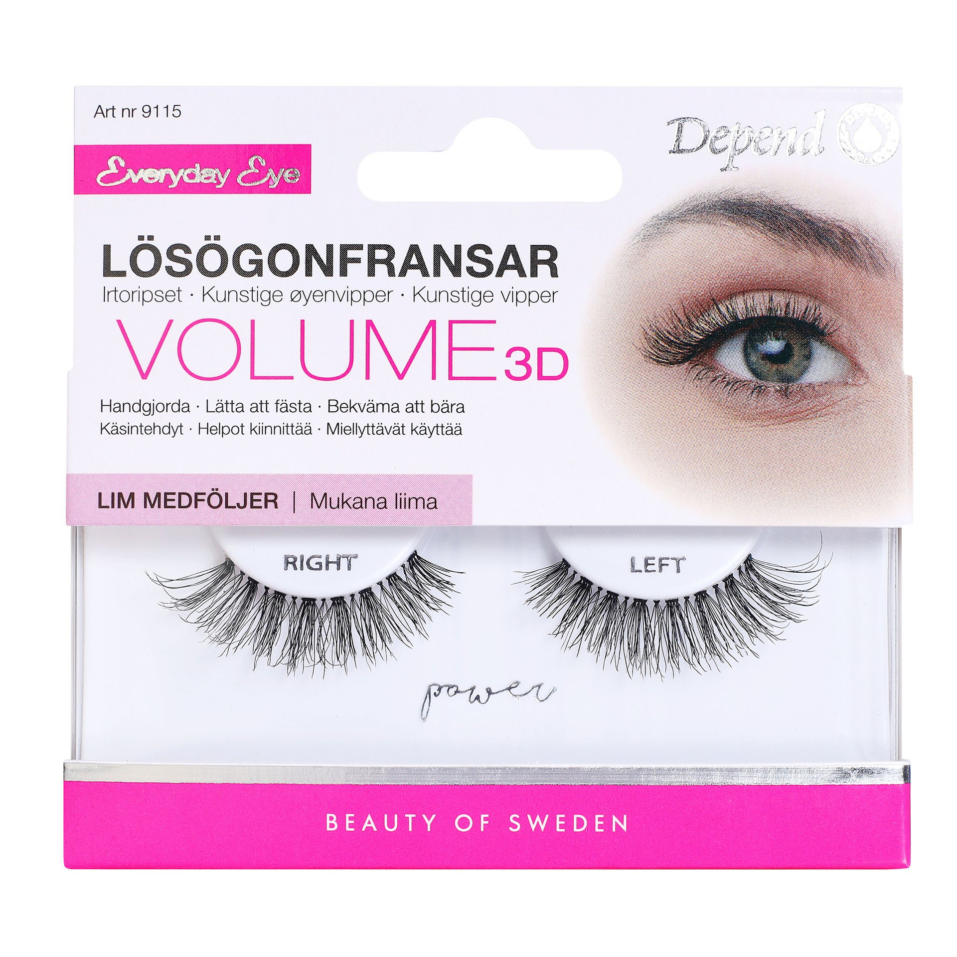 Depend Løsvipper Volume Power