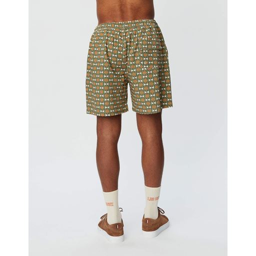 Les Deux Stan Badeshorts, Vineyard Green/Light Pink, L
