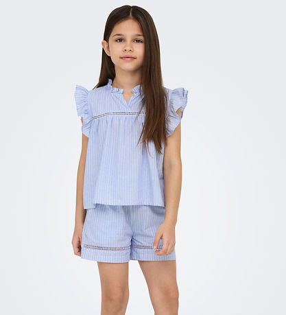 Kids Only T-Shirt - KogDaimi - Kaschmir Blue/White