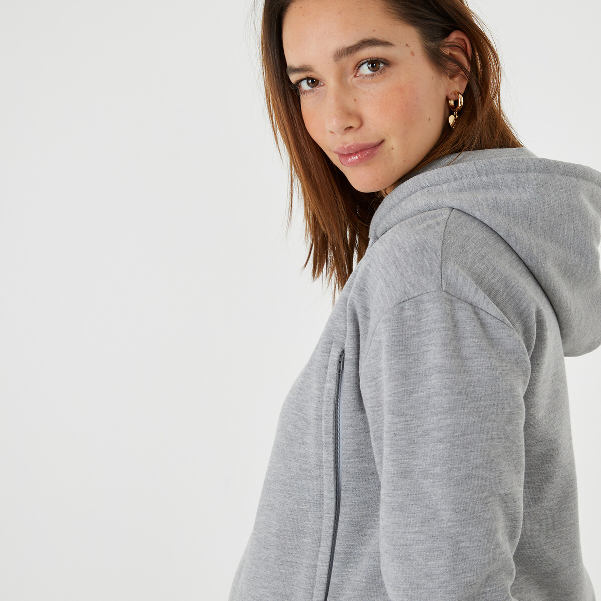 COLEÇÃO LA REDOUTE<br>Vestido de malha para maternidade e amamentação
