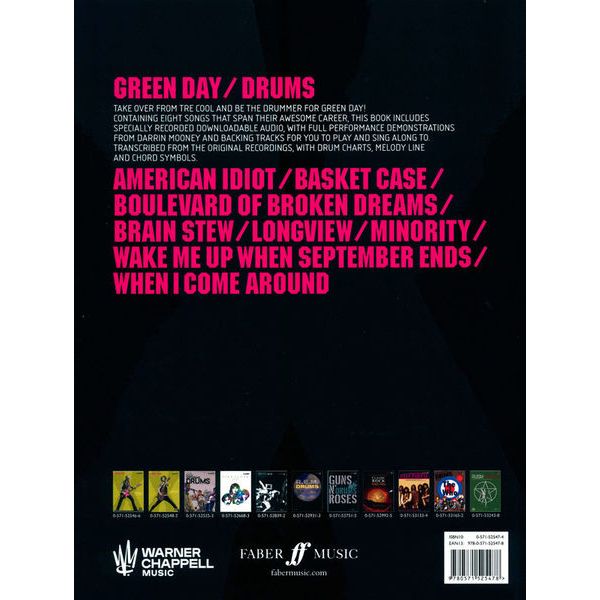 Faber Music Green Day Authentic Drums Play