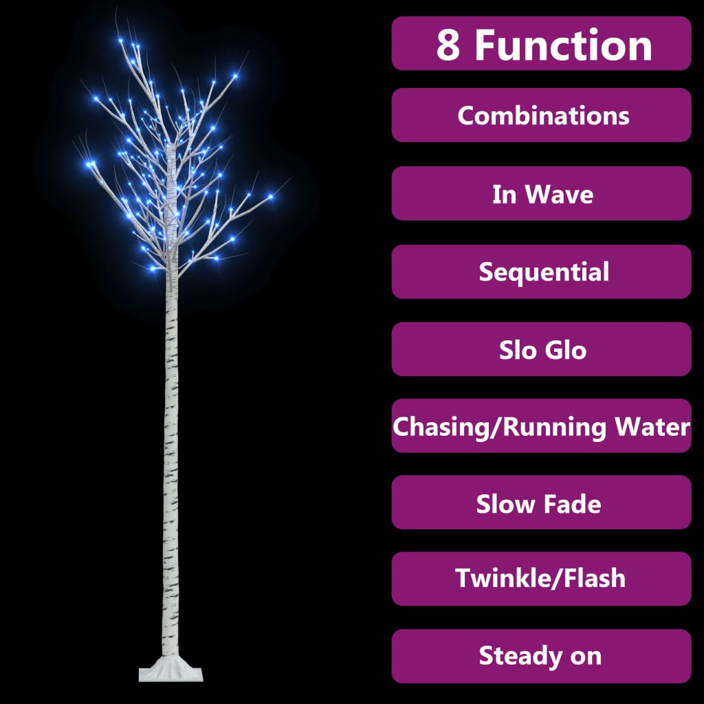 Sapin de noël 200 led bleu saule 2,2 m int/ext