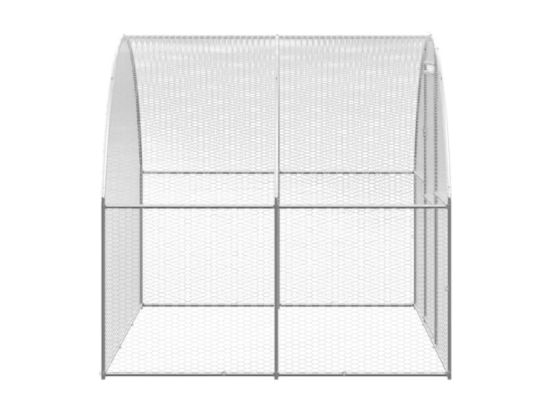 Poulailler d'extérieur 3x16x2 m Acier galvanisé