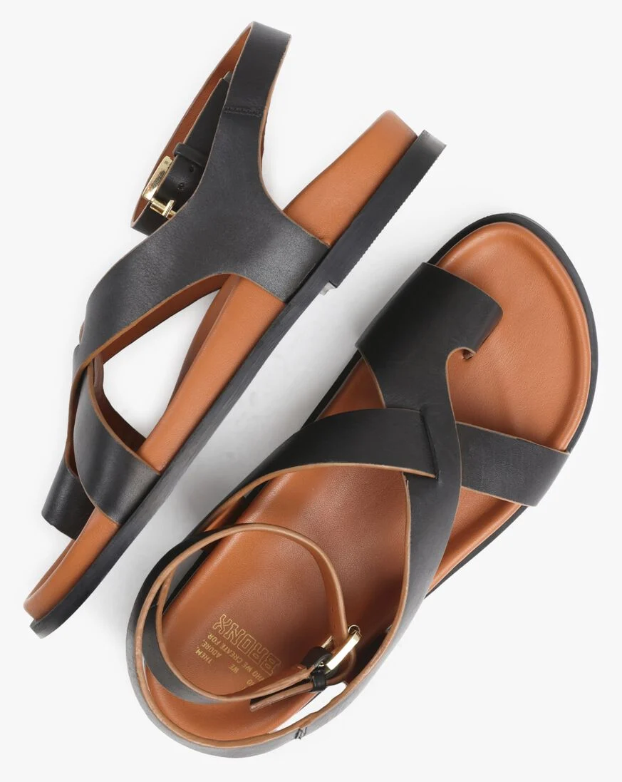 BRONX zwarte bronx sandalen yla-na 85035