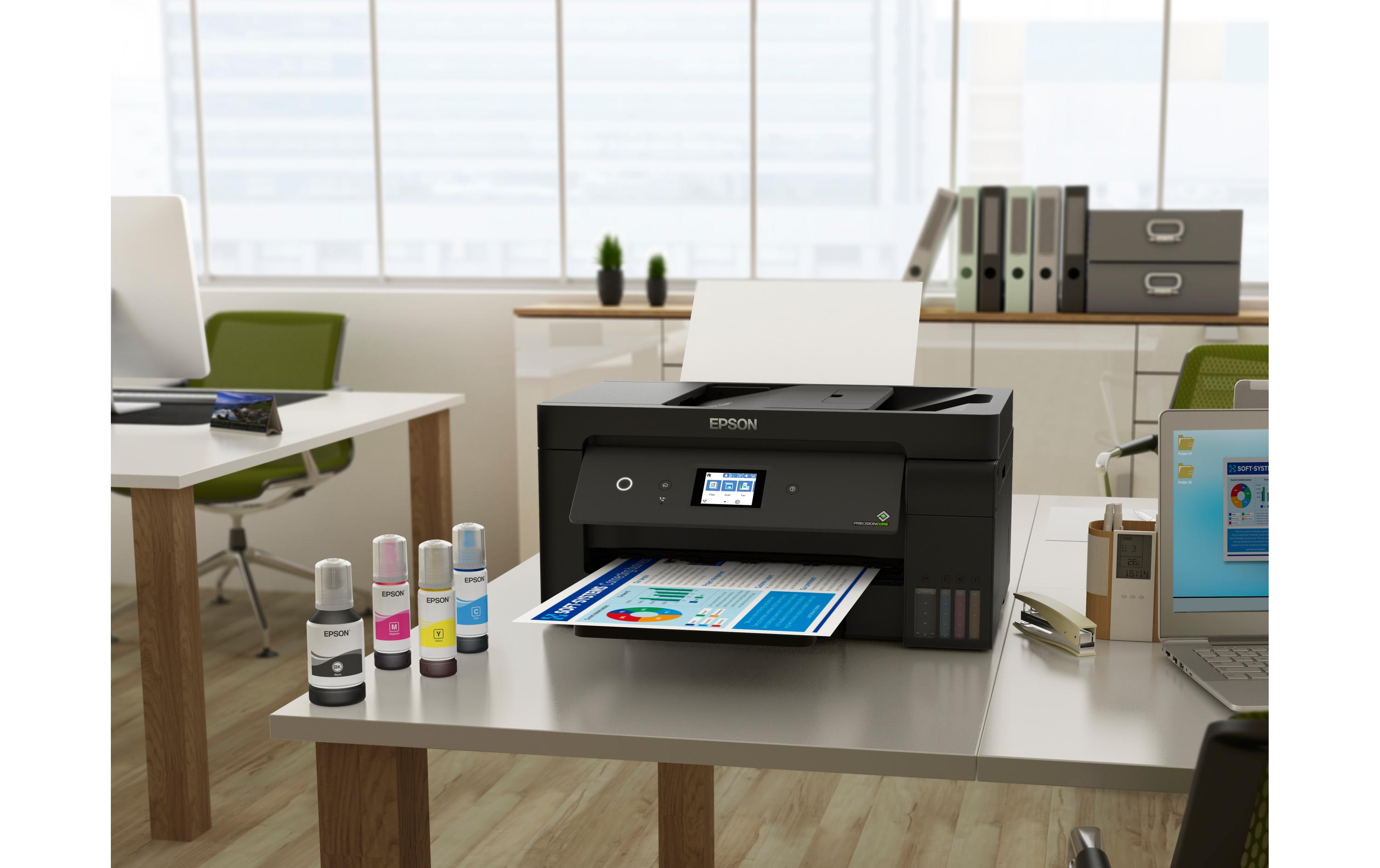 Multifunktionsdrucker EcoTank ET-15000<br>Kompakter, A3-fähiger 4-in-1-Tintenstrahl-Multifunktionsdrucker mit Ecotank-System