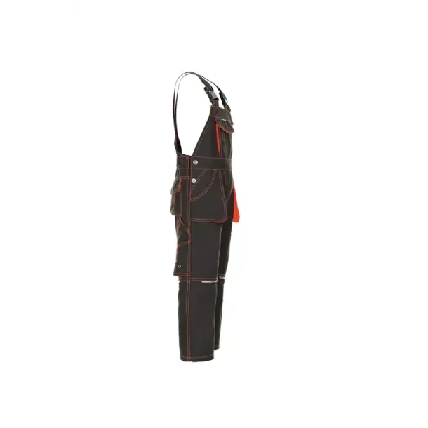 6122 Børneoverall oliven/orange