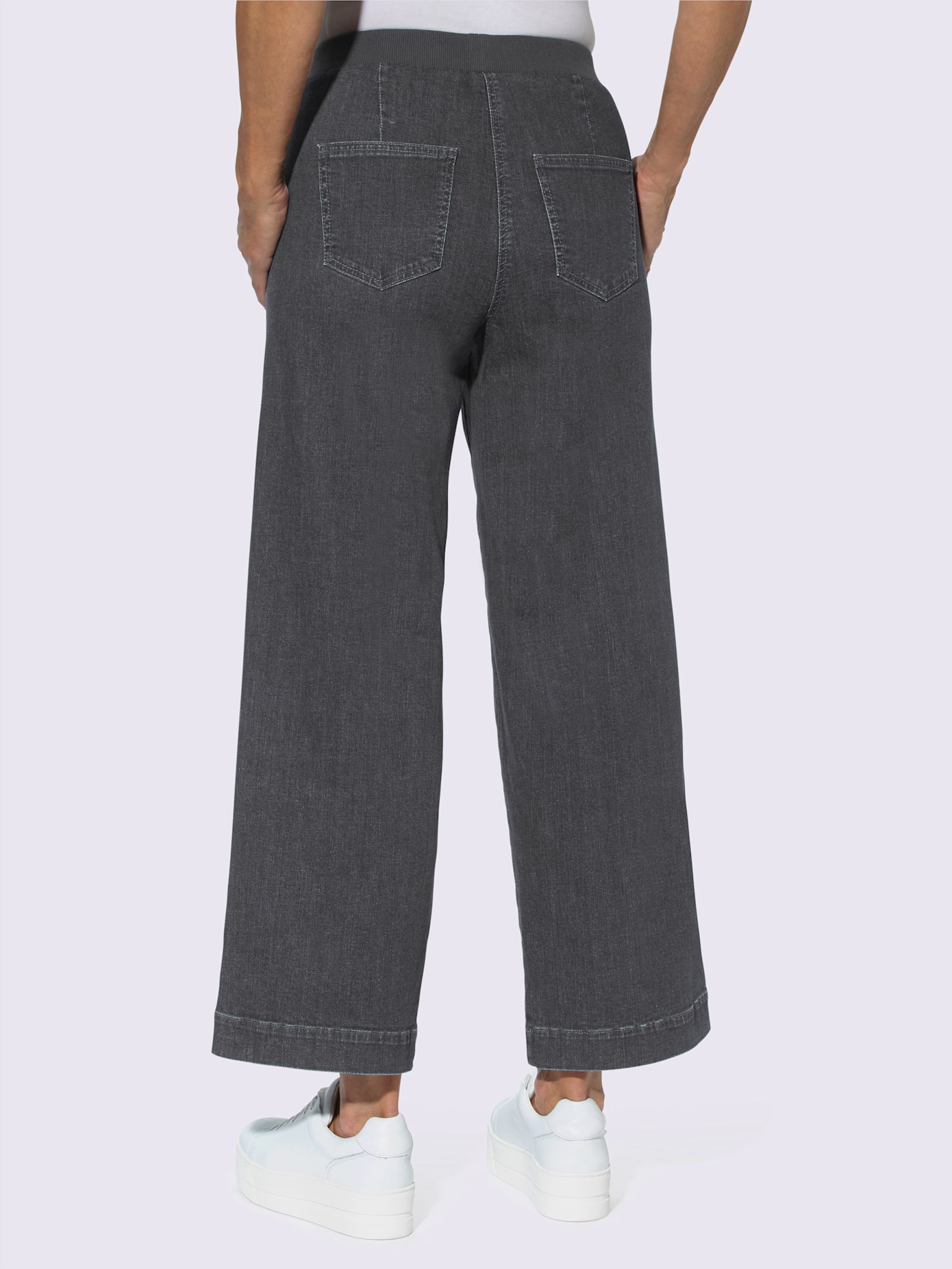 Jupe-culotte en jean 96% coton