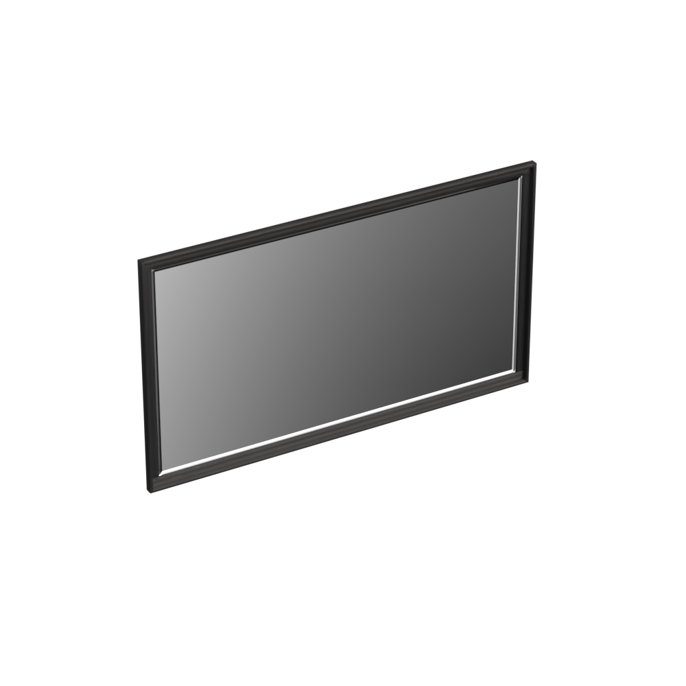 Forzalaqua Reno zwarte meubelset 140cm met marmeren wastafel, spiegel, zwarte afvoer en onderhoudsets