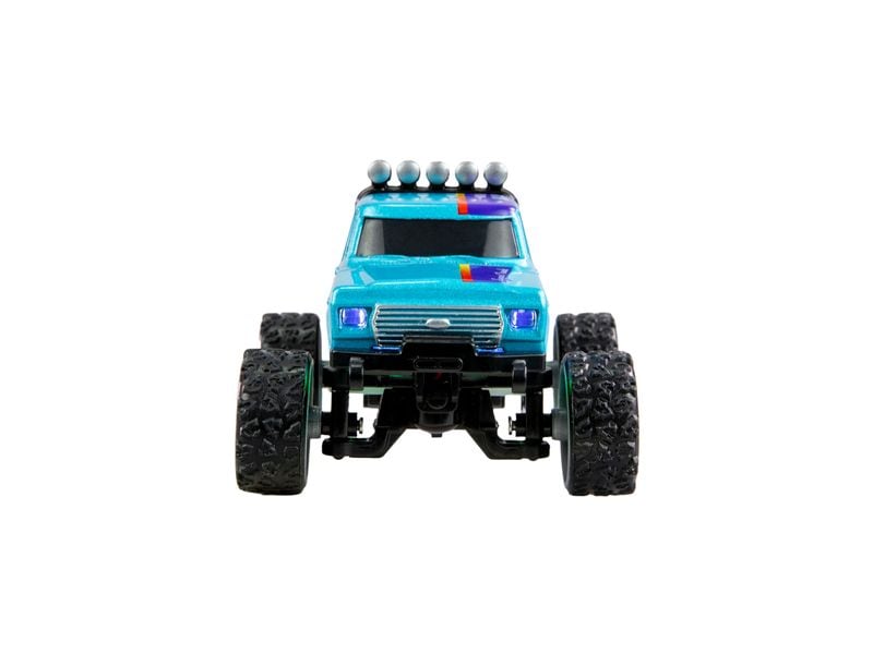 Amewi Monster Truck Die Cast 1:64 RTR, Blau Ferngesteuerte Monster Truck im Massstab 1:64