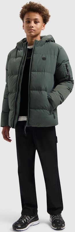 Ballin Amsterdam - Junior Puffer Jacket - Army Green - Regular Fit