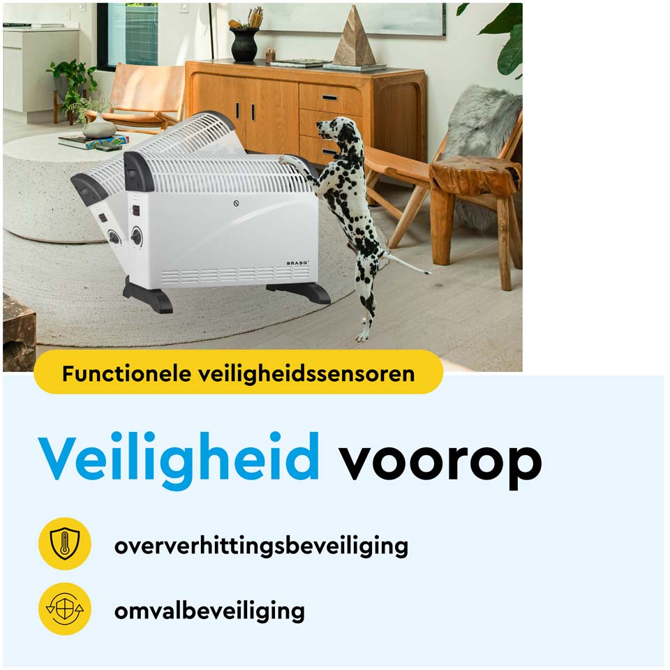 BRASQ CH300 elektrische convectorkachel - White